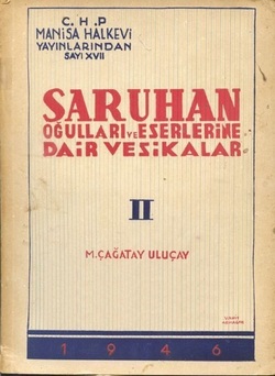 Saruhanoğulları ve Eserlerine Dair Vesikalar - 2